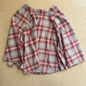 Collectif Princess Check Gored Circle Skirt